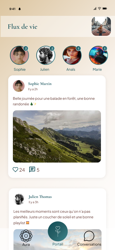 Le fil social où vos connexions prennent vie